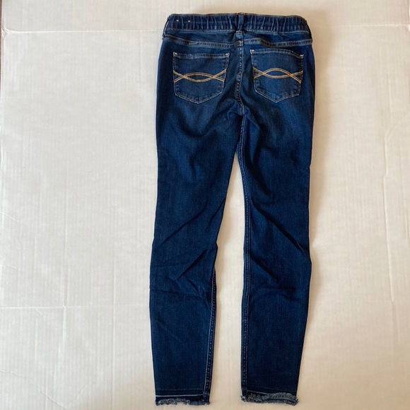Girls size 11/12 Abercrombie Kids pull on jean leggings jeggings blue jeans - Picture 4 of 7